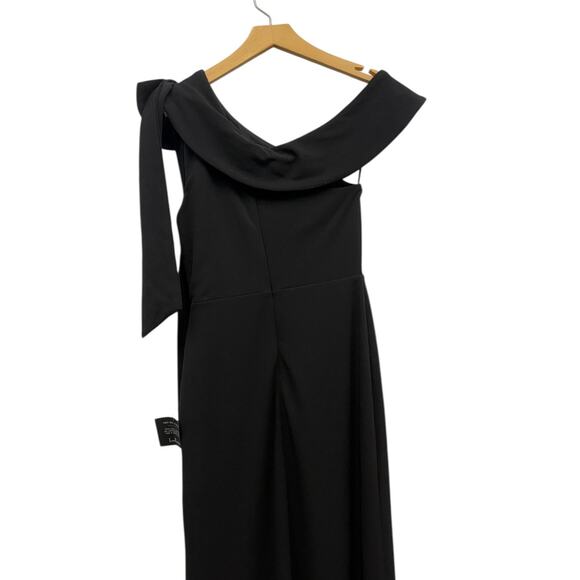 Lulus Stepped Out Stunning Black One-shoulder Mermaid Maxi Dress size S NWT - Picture 3 of 6